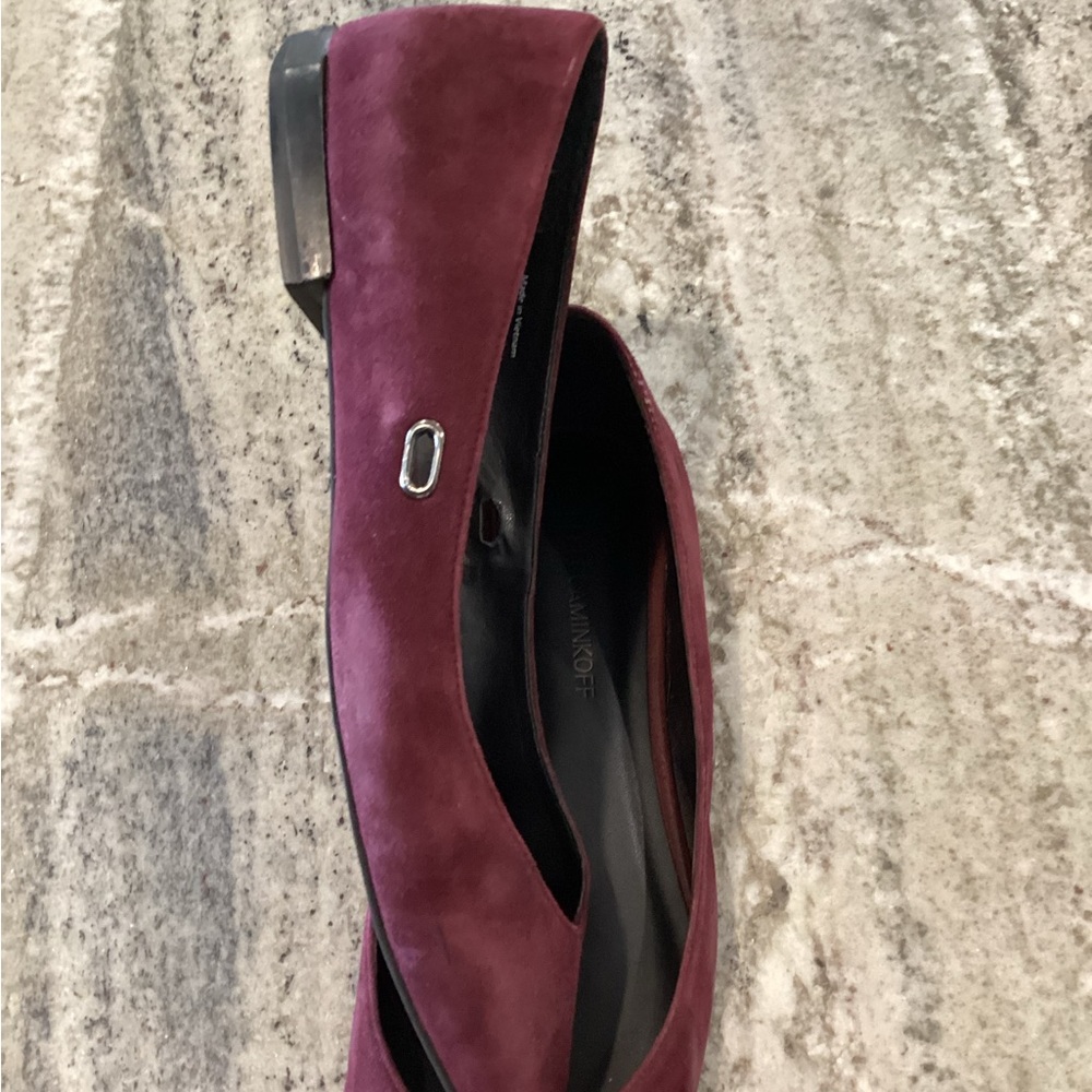 Rebecca Minkoff burgundy suede flats size 9